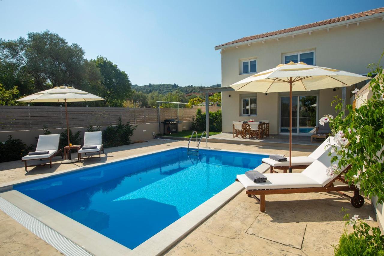 Grappolo Lefkada Villas - Villa Vertzami Just 2 Km From Lefkada Town Apolpaina Ngoại thất bức ảnh