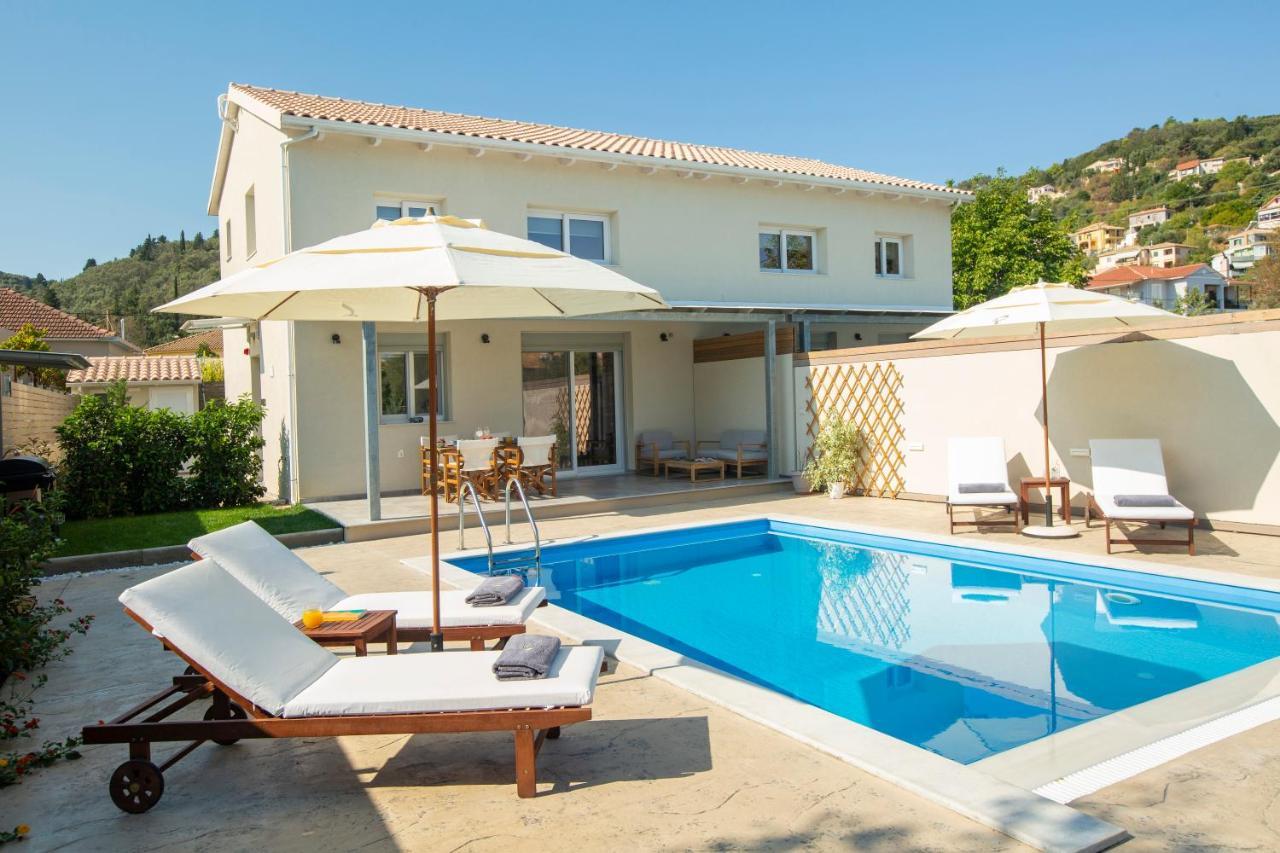 Grappolo Lefkada Villas - Villa Vertzami Just 2 Km From Lefkada Town Apolpaina Ngoại thất bức ảnh