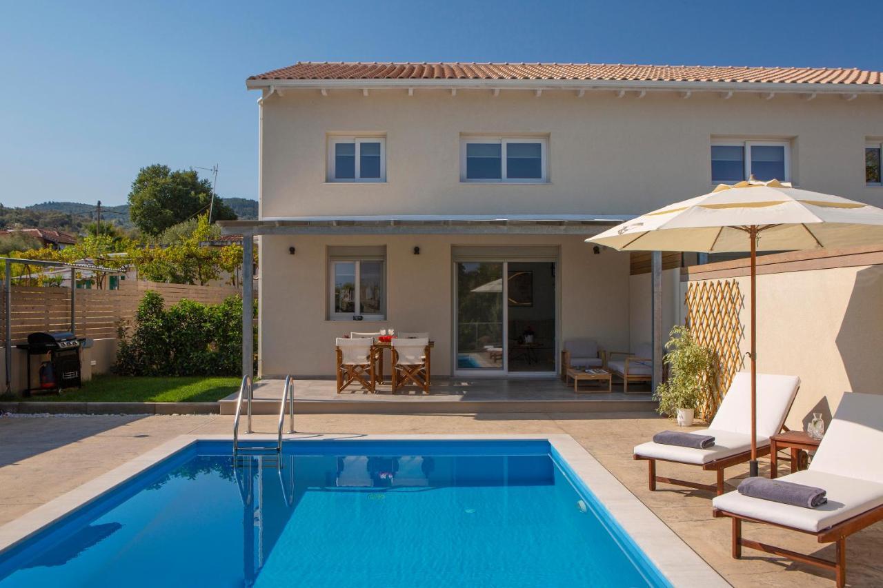 Grappolo Lefkada Villas - Villa Vertzami Just 2 Km From Lefkada Town Apolpaina Ngoại thất bức ảnh